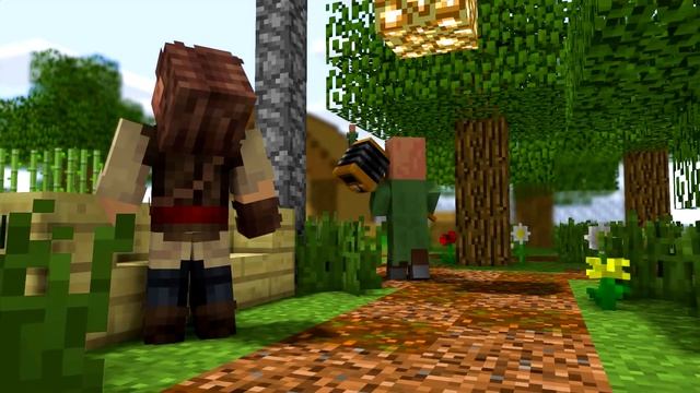 ALIENS vs VILLAGER LIFE: ALIEN INVASION - MINECRAFT ANIMATION смотреть онлайн