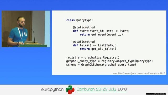 Alec MacQueen - Python and GraphQL смотреть онлайн