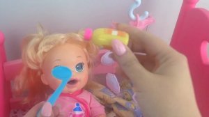 ❀ Куклы Пупсики Бэби Элайв Видео Играем в дочки матери Игрушки для Девочек Сопли Baby Alive  Doctor
