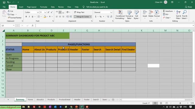 Create Summary Dashboard from Multiple Excel Data Sheets | Project Management смотреть онлайн