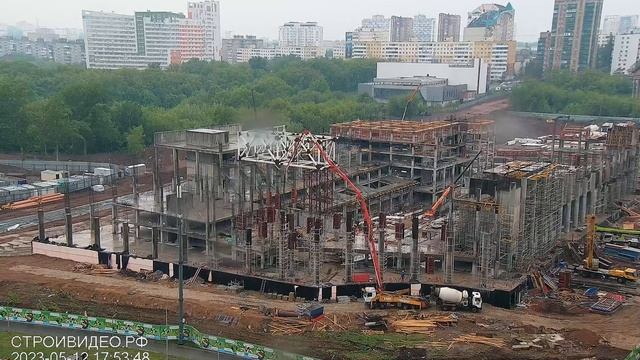 Строительство Дворца Борьбы, г.Уфа. Вид со стороны ул.Рудольфа Нуриева смотреть онлайн