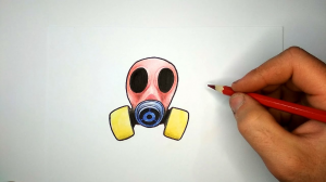 Как нарисовать Противогаз из игры Poppy Playtime 3