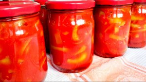 🍅🌶️🍅Лечо в автоклаве на зиму🌿 Просто смешай и разложи по банкам💯