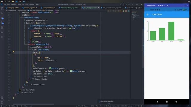 Live Chart (Realtime + Firebase) - Flutter Request Tutorial смотреть онлайн