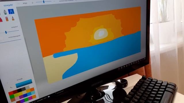 Рисуем Закат Пальму Яхту Море смотреть онлайн