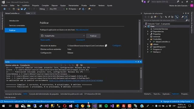 ¿Cómo publicar un sitio hecho en .Net Core en IIS local? смотреть онлайн