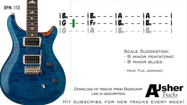 Driving Rock in B minor | Guitar Backing Track смотреть онлайн