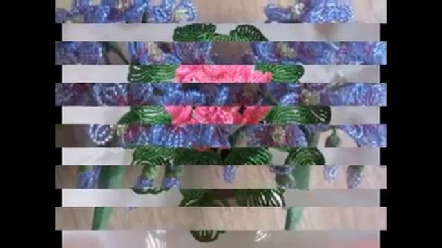 Поделки из бисера-Герань или Пеларгония из бисера смотреть онлайн
