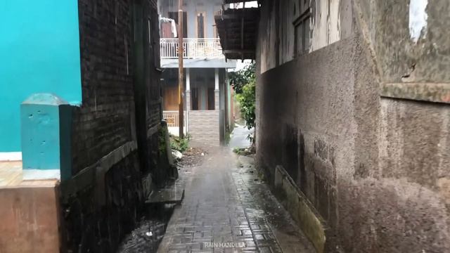 Super Heavy Rain And Strong Lightning In My Village | Sleep Instantly With The Sound Of Heavy Rain