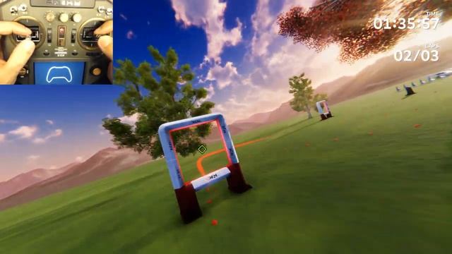 Training with The Drone Racing League Simulator and FrSky Horus X10S смотреть онлайн