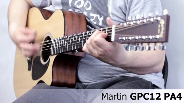 Martin GPC12 PA4 12-string acoustic guitar :: Demo, Soundcheck смотреть онлайн
