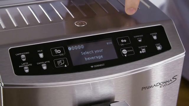 Кофемашина De’Longhi PrimaDonna S Evo. Приготовление кофе из зерен смотреть онлайн