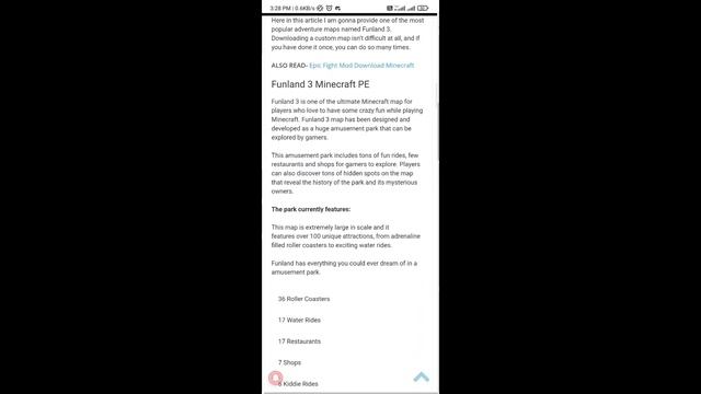 Minecraft Theme Park Map for Pocket Edition | FUNLAND 3 смотреть онлайн