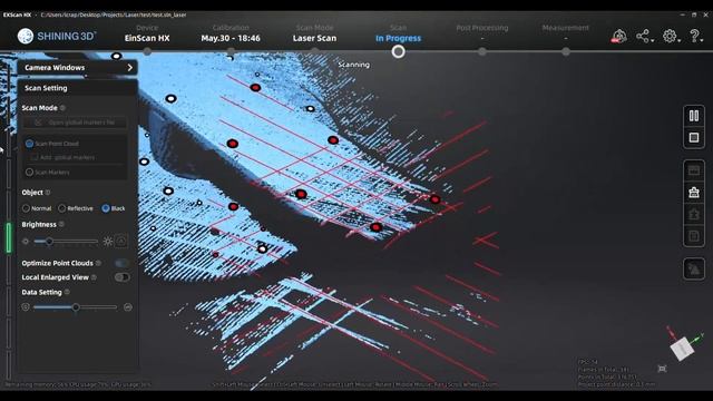 Shining3D Einscan HX - How to scan a car part and prepare to reverse engineering смотреть онлайн