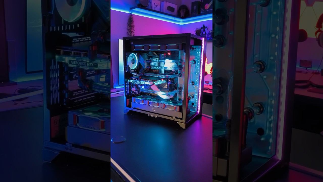 Самый ТОПОВЫЙ ПК на КАСТОМНОМ жидкостном охлаждении! #pc #gaming #gamingpc смотреть онлайн