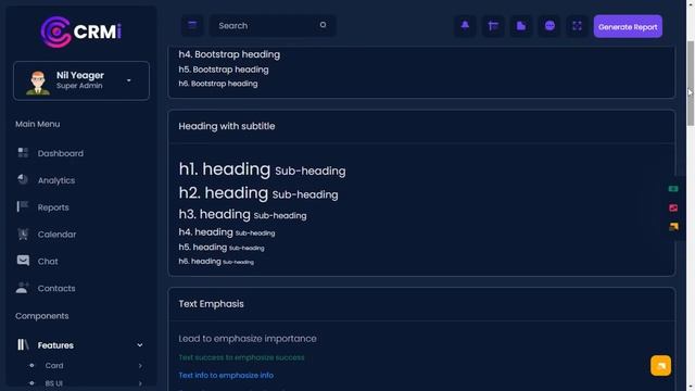 CRM Dashboard Web App Template Bootstrap 5 with Dark LTR Theme смотреть онлайн