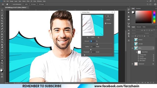 Photoshop Tutorial : EASIEST WAY TO TURN YOUR PHOTO INTO CARTOON EFFECT смотреть онлайн