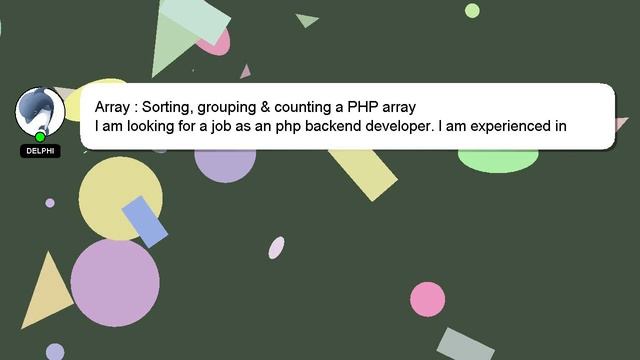 Array : Sorting, grouping & counting a PHP array смотреть онлайн