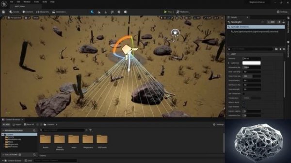 46 Освещение и его виды в Unreal Engine (Light Types)
