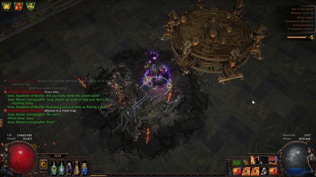 Path of Exile 3.12 Heist: CwC Chieftain Volatile Dead/Any Spell Skill Baran Map and A8 Sirus смотреть онлайн