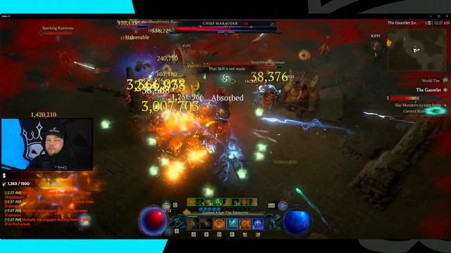 OVER 1 MILLION SCORE GAUNTLET RUN ARC LASH SORC Week 1 Season 3 Diablo 4 смотреть онлайн