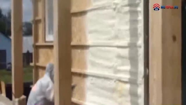 Утепление ППУ каркасного дома снаружи смотреть онлайн