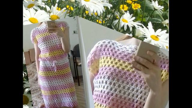 Вязаные крючком платья смотреть онлайн