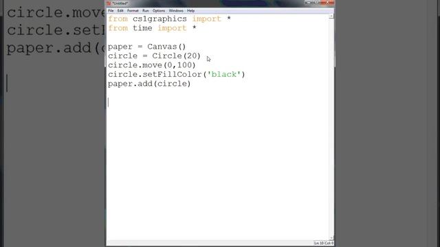 Using 'move' in Python and cs1graphics смотреть онлайн