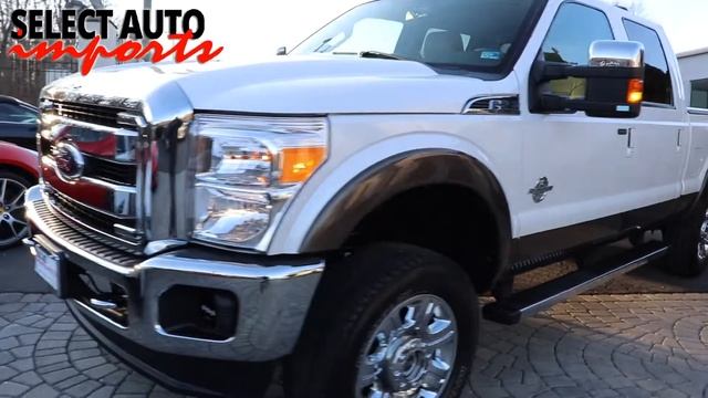 #20429N, 2016 Ford Super Duty F250 Diesel Lariat, White Platinum, Select Auto Imports in Alex, VA смотреть онлайн