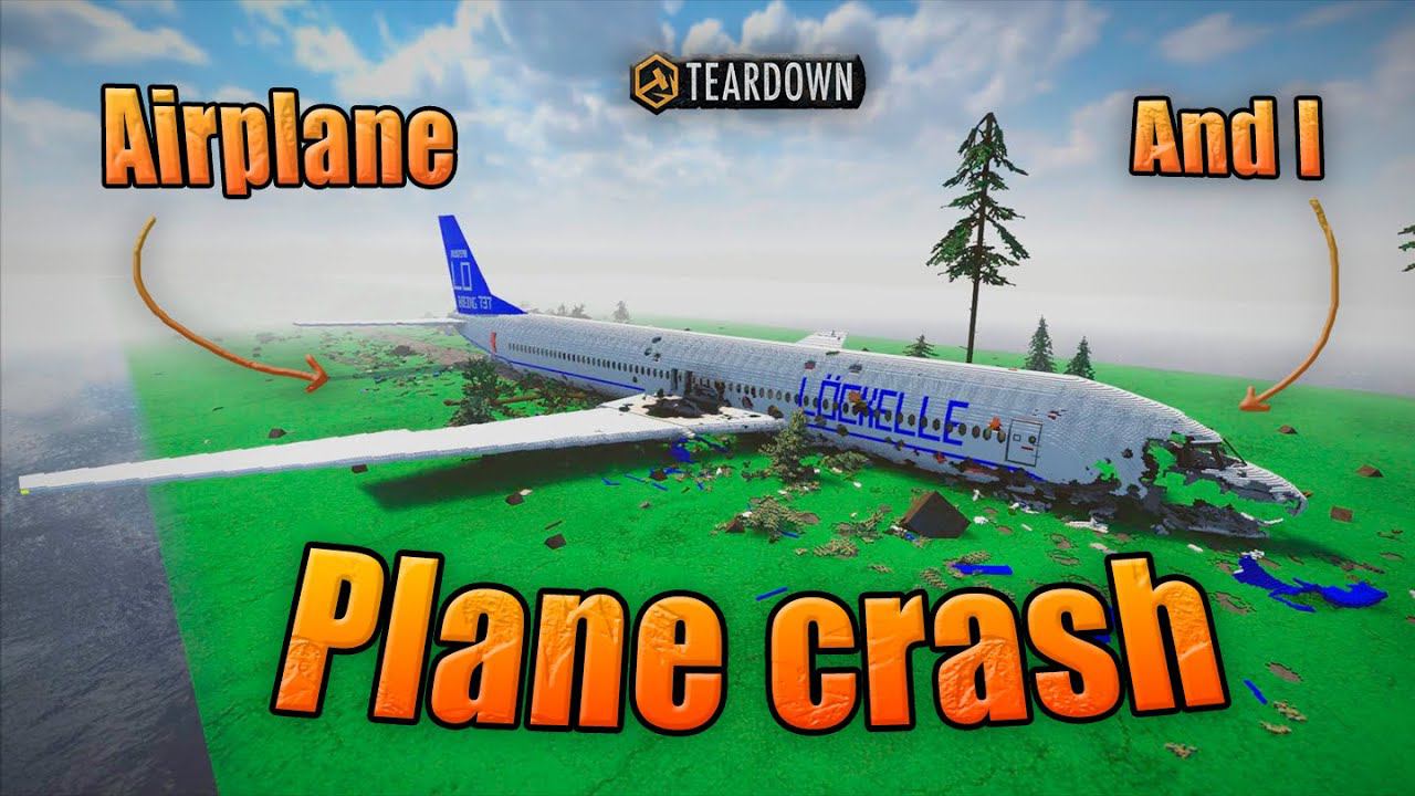 Plane crash ! Cut the Plane in half ! | Teardown смотреть онлайн
