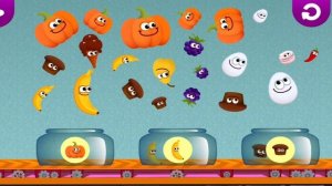 Учим как называются фрукты и овощи. Уроки для младших. игра с фруктами / урок Овощей.