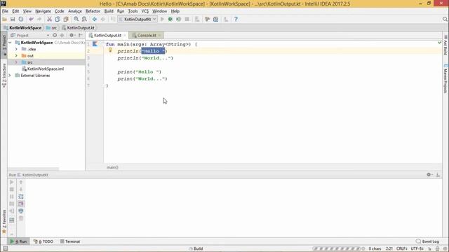 Kotlin - Output смотреть онлайн