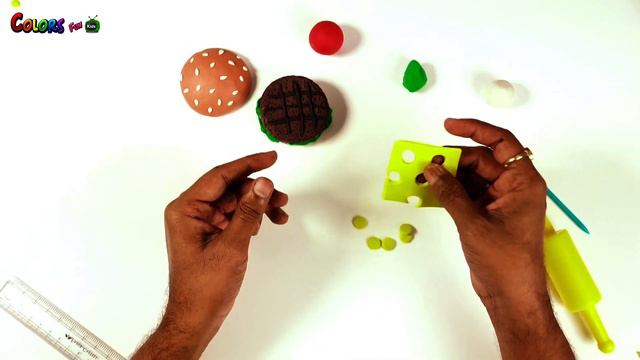 DIY Ideas How to make a Burger | art and craft | Clay Art Modeling for Kids | Play Doh Videos смотреть онлайн