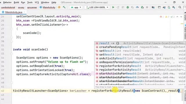 Scanner QR Code In Android Studio QR Scanner | Codingbeginner #CodingBeginner #androidtutorial смотреть онлайн