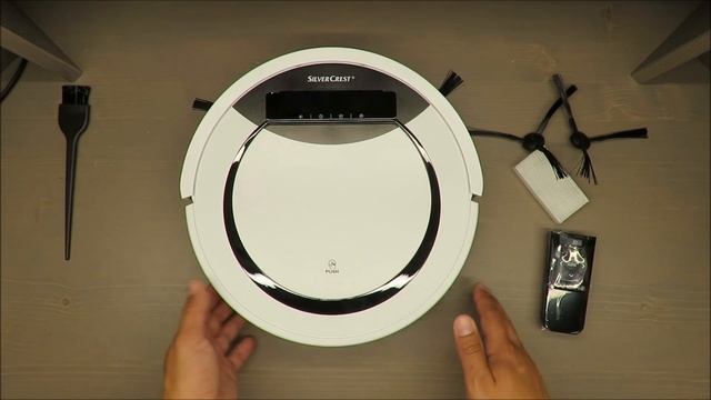 SilverCrest Robot Vacuum Cleaner SSR 3000 A1 REVIEW TEST (Lidl HEPA 20W 0.3L 0.5kPa) смотреть онлайн