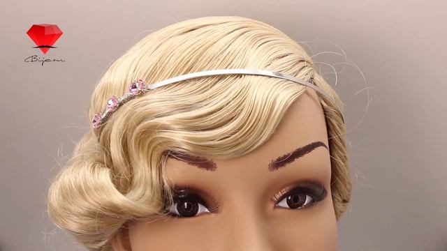 Bije.ru: Обруч для волос с покрытием белым золотом и кристаллами Swarovski Avila (Авила) смотреть онлайн