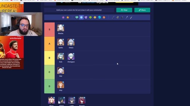 [Tier list] La fiecare element in parte Genshin impact Romania смотреть онлайн
