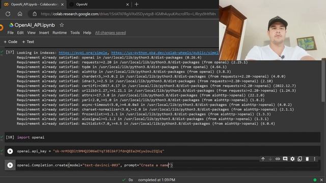 ChatGPT OpenAI API in Python смотреть онлайн