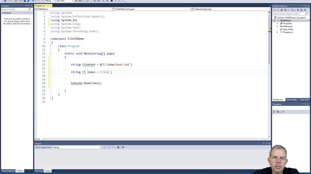 C# Read and Write to a Text File смотреть онлайн