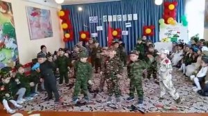 танец мальчиков детского сада 14 к дню защитника отечества 23 февраля 2023 г.