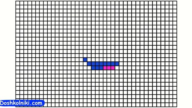 ✈️ Как рисовать легкий рисунок Самолёт по клеточкам Урок рисования для детей по шагам легко и быстр смотреть онлайн