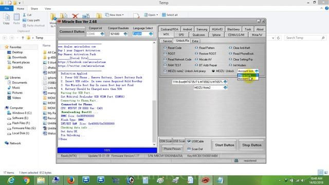 How To Xiaomi Redmi Note 4 2016050 MTK CPU Remove Mi Account or patten or pin unlock смотреть онлайн