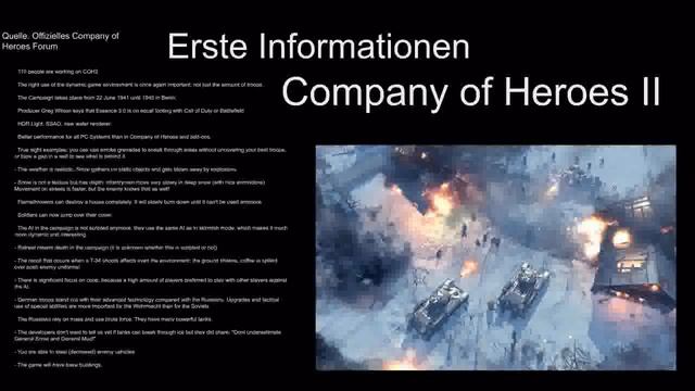 "Company of Heroes 2" Ankündigung Announcement [German] смотреть онлайн