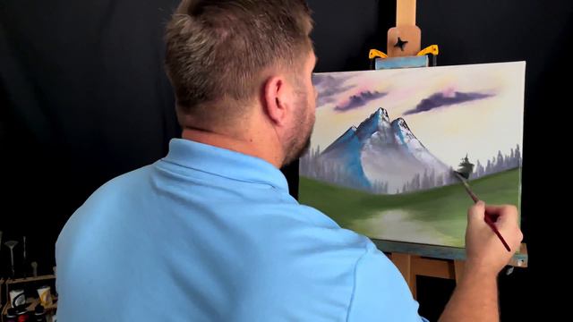 Mountain Trail | Painting Tutorial | Wet on Wet Oil Painting For Beginners смотреть онлайн