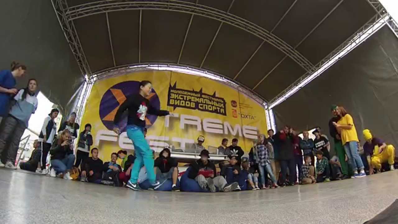 Erzhena Vs Bgirl | 1/8 Bgirl 1x1 | Top Session 2014 - #bboy #bgirl #breakdance