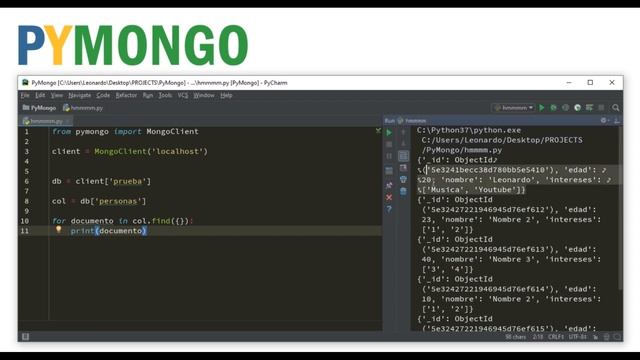 Utiliza MongoDB desde Python | PyMongo смотреть онлайн