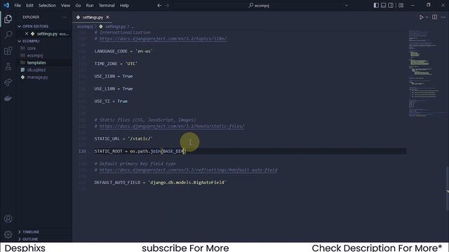 Setup Project, Template, Views and URLs | E-commerce Website using Django | Ep. 1 | Desphixs смотреть онлайн