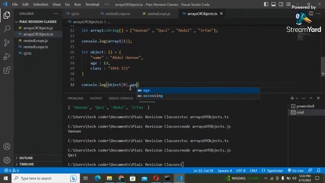 Nested Loops , Arrays of Object & Modules in TypeScript смотреть онлайн