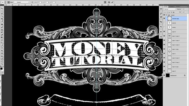 Money Text Photoshop Tutorial смотреть онлайн