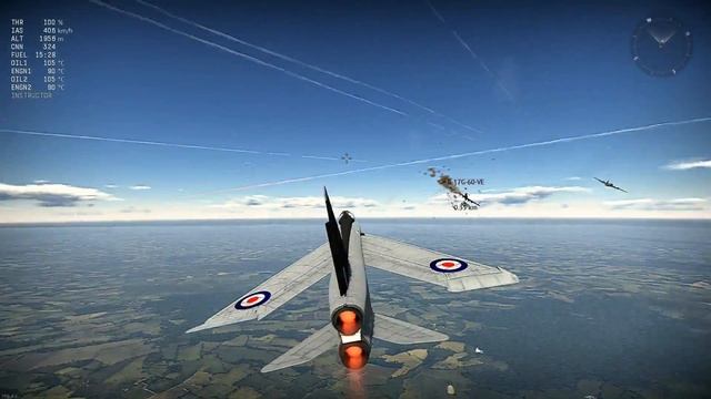 War Thunder - The Lightning F1 In Game смотреть онлайн